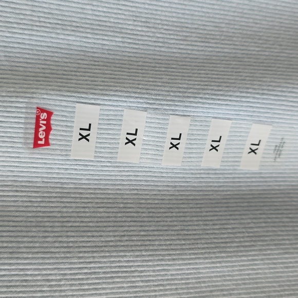 LEVIS SIGNATURE WOMEN'S LIGHT BLUE RIBBED SUMMER SHORT SLEEVE TEE-SHIRT XL - Picture 5 of 12